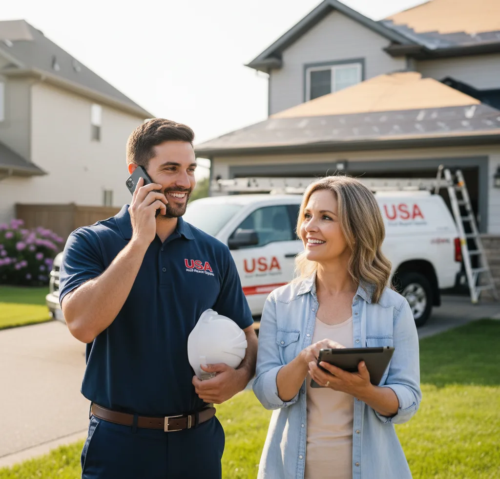 USA Roof Repair Experts customer support in Blue Ridge